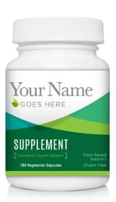 Private label pill bottle